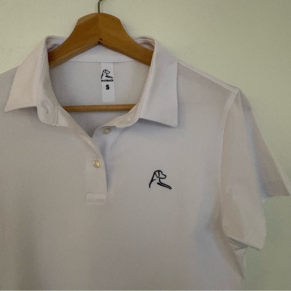 Rhoback || Performance Polo Solid White Small - image 3